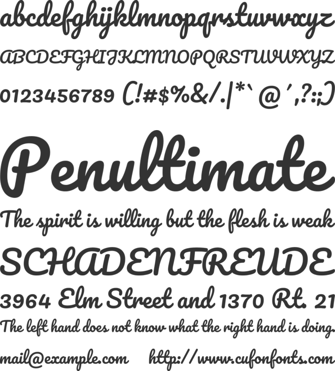 Pacifico font preview