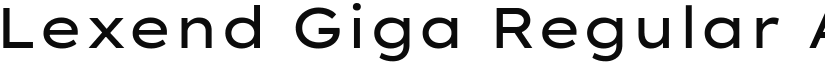 Lexend Giga Regular (Variable) font
