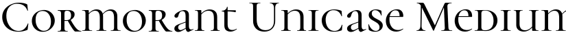Cormorant Unicase Medium font