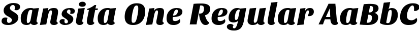Sansita One Regular font