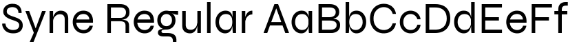 Syne Regular (Variable) font