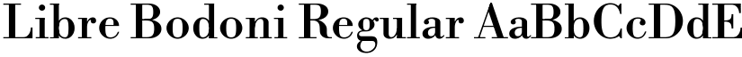 Libre Bodoni Regular (Variable) font