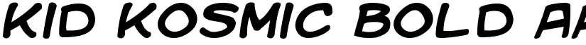 Kid Kosmic Bold font