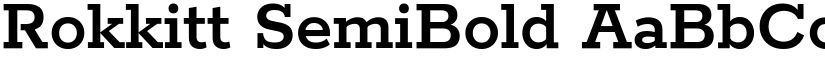 Rokkitt SemiBold (Variable) font