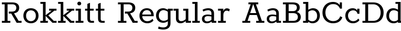 Rokkitt Regular (Variable) font
