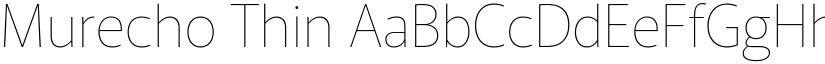 Murecho Thin (Variable) font