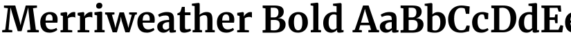 Merriweather Bold font