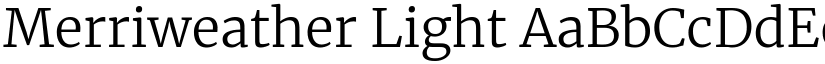 Merriweather Light font