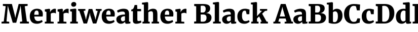 Merriweather Black font