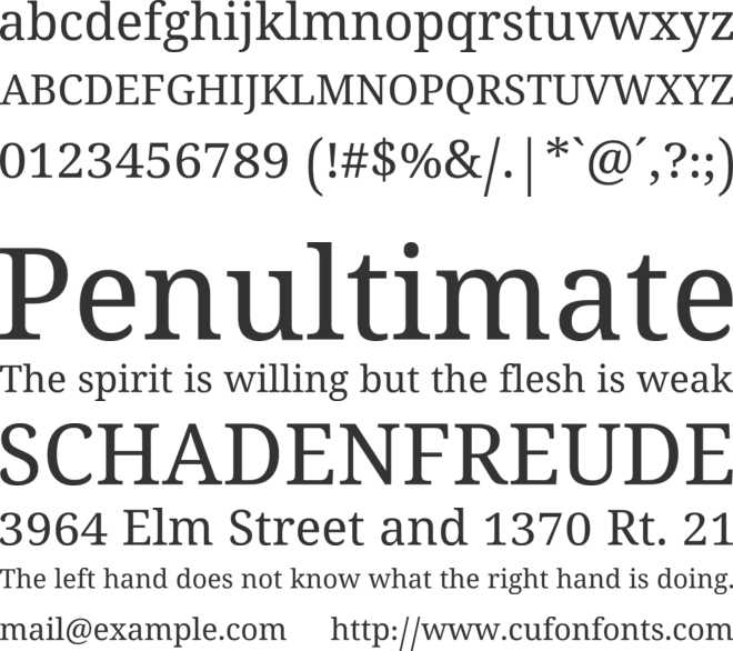 Noto Serif Telugu font preview
