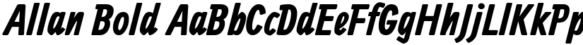 Allan Bold font