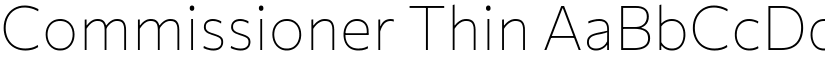 Commissioner Thin (Variable) font