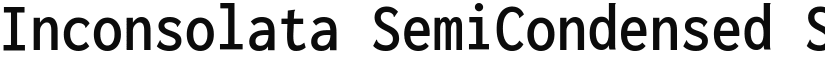 Inconsolata SemiCondensed SemiBold font