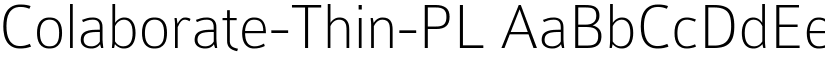 Colaborate-Thin-PL font