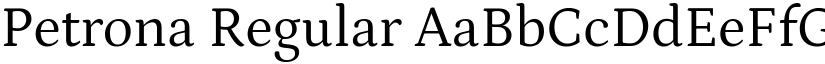 Petrona Regular (Variable) font