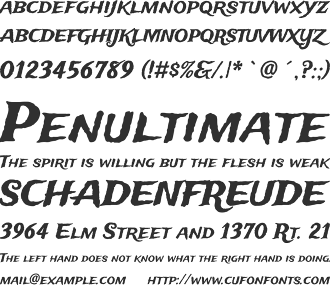 Trade Winds font preview