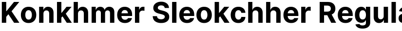 Konkhmer Sleokchher Regular font