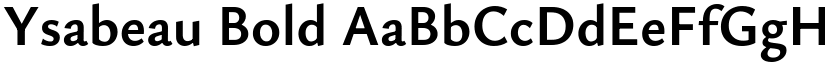 Ysabeau Bold (Variable) font