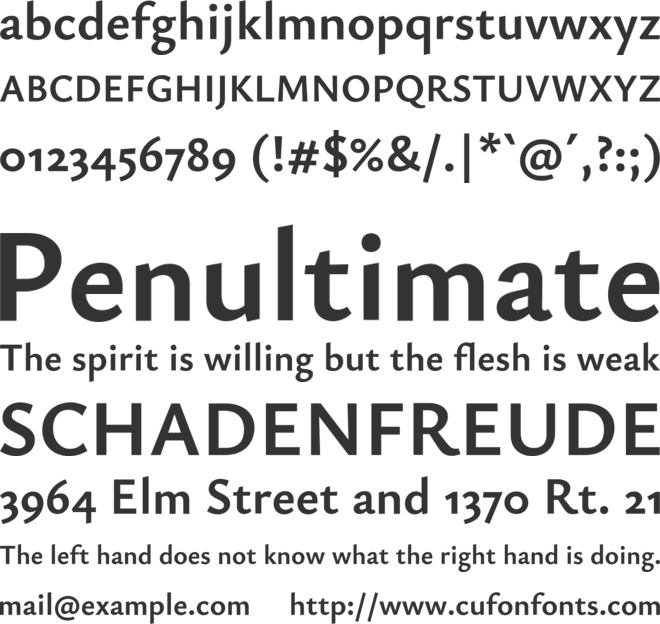 Ysabeau font preview