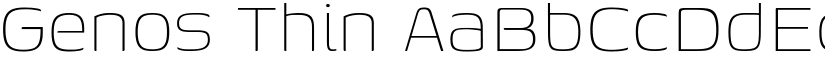 Genos Thin (Variable) font