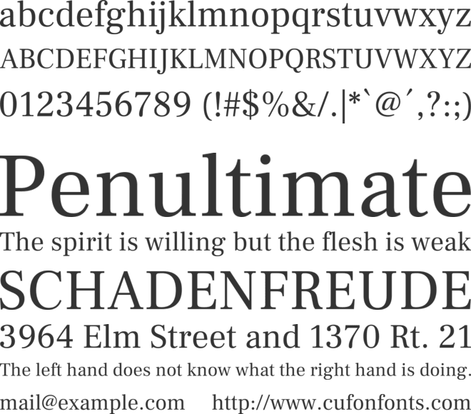 Frank Ruhl Libre font preview