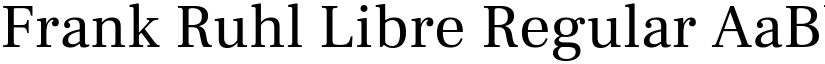 Frank Ruhl Libre Regular (Variable) font
