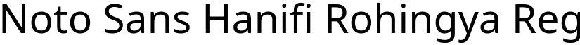 Noto Sans Hanifi Rohingya Regular (Variable) font