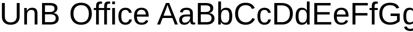 UnB Office font