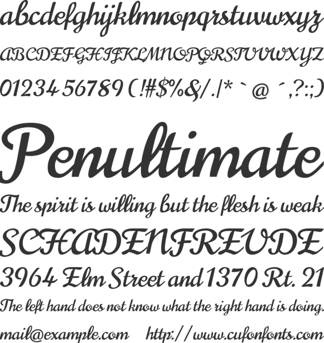 Norican font preview