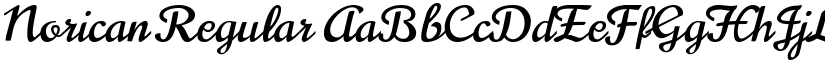 Norican Regular font