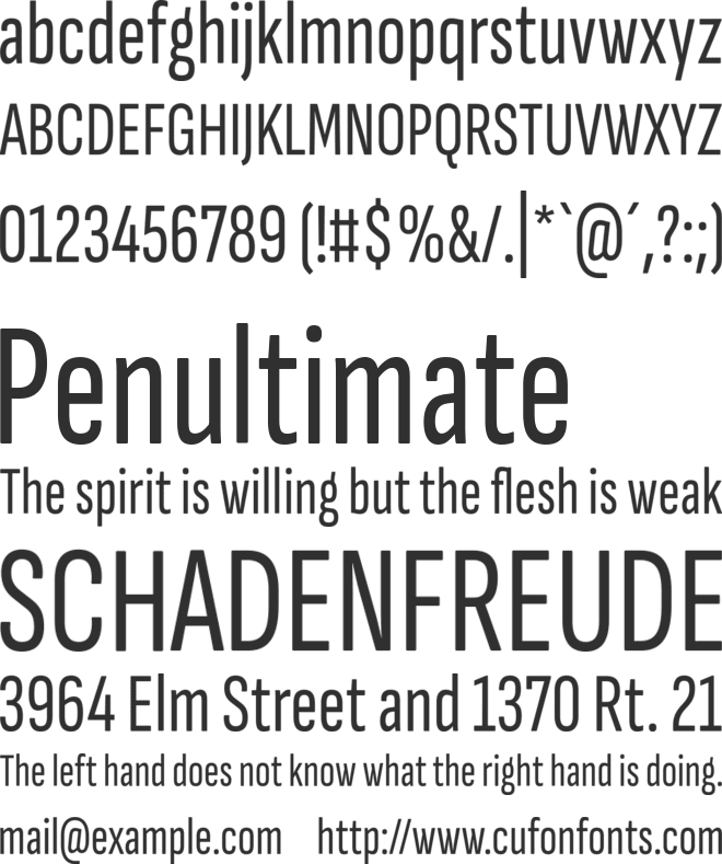 Sofia Sans Extra Condensed font preview