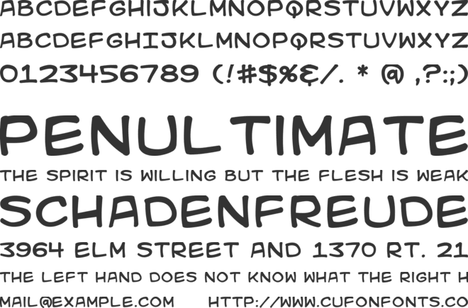 Kid Kosmic font preview