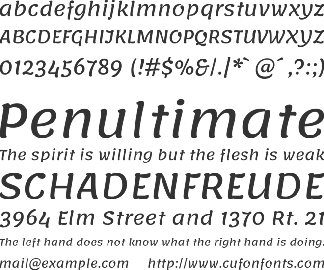 Lemonada font preview