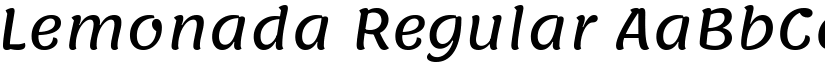 Lemonada Regular (Variable) font