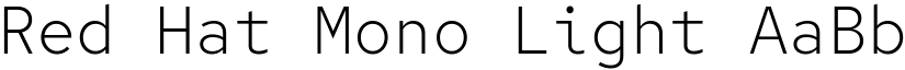Red Hat Mono Light (Variable) font