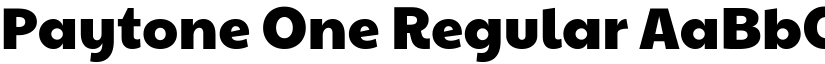 Paytone One Regular font