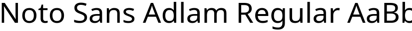Noto Sans Adlam Regular (Variable) font