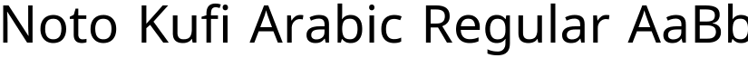 Noto Kufi Arabic Regular (Variable) font