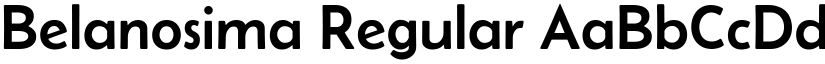 Belanosima Regular font