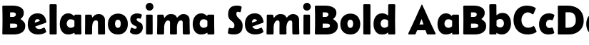 Belanosima SemiBold font