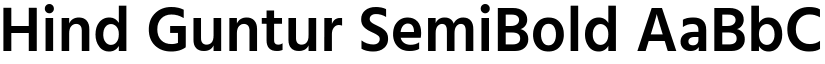Hind Guntur SemiBold font