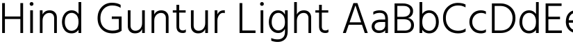 Hind Guntur Light font