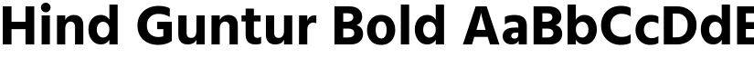 Hind Guntur Bold font