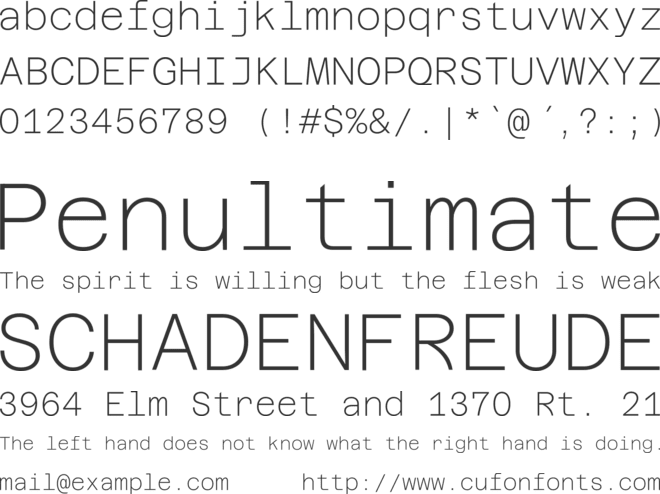 Azeret Mono font preview