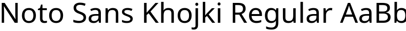 Noto Sans Khojki Regular font