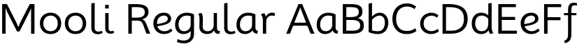 Mooli Regular font
