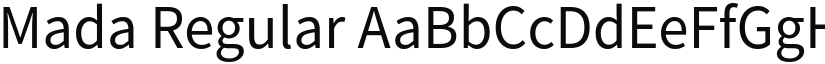 Mada Regular (Variable) font