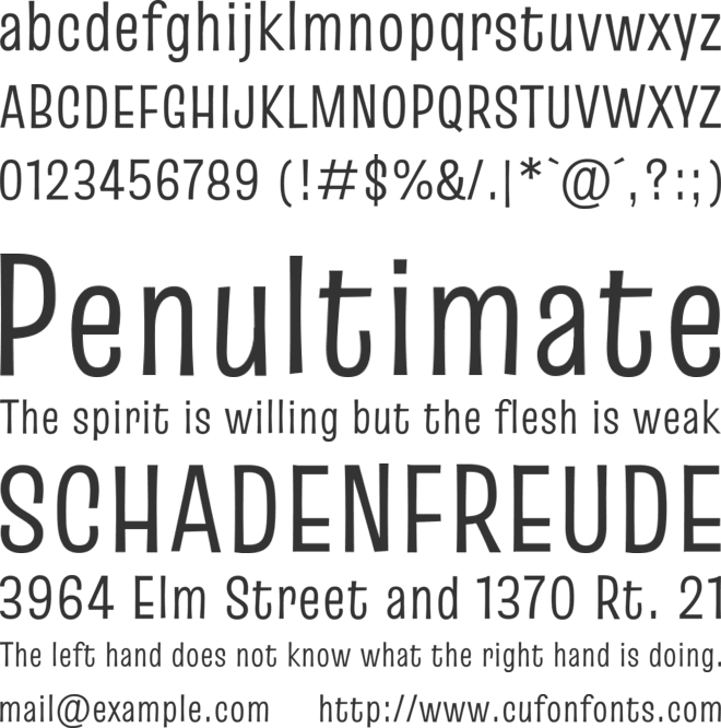 Truculenta font preview
