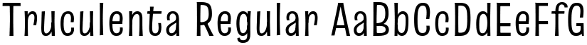 Truculenta Regular (Variable) font