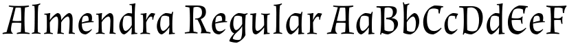 Almendra Regular font